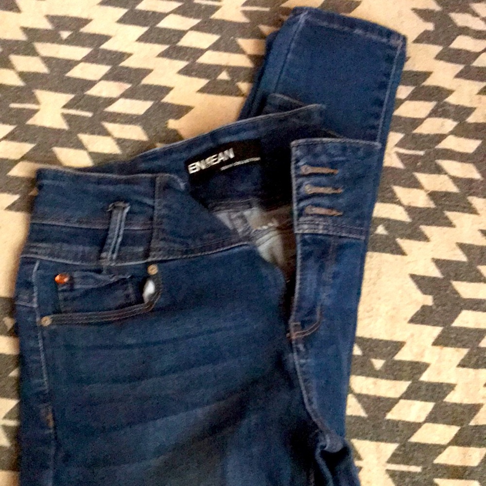 High rise skinny jeans